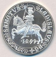 Csóka Zsuzsa (1962-) 1999. "MÉE / Jubileumi tagsági érem - Szent László" névre szóló Ag emlékérem (33,92g/0.925/42,5mm) T:PP fo.