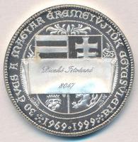 Csóka Zsuzsa (1962-) 1999. "MÉE / Jubileumi tagsági érem - Szent László" névre szóló Ag em...
