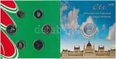 2011. 5Ft-200Ft (6xklf) forgalmi sor szettben + 3000Ft Ag "Az Európai Unió Tanácsának magyar el...