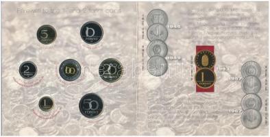 2008. 1Ft-100Ft (7xklf) "Búcsú az egy- és kétforintostól" forgalmi sor dísztokos szettben ...