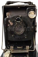 cca 1930 Henning Rhaco 6,5x9 cm-es síkfilmes fényképezőgép, Rodenstock Trinar-Anastigmat 13,5 cm f/6...