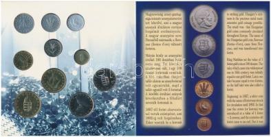 1996. 10f-100Ft 10klf db "50 éves a forint" forgalmi sor dísztokban T:BU 
Adamo FO29