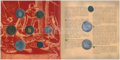 2001. 1Ft-100Ft (7xklf) forgalmi sor dísztokban, "Magyarország pénzérméi" sorozat T:BU töb...