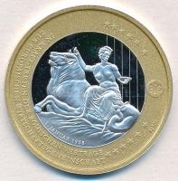 Németország DN "Konrad Adenauer" aranyozott, jelzett Ag emlékérem (15,23g/0.500/35mm) T:PP...