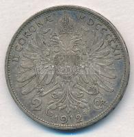 Ausztria 1912. 2K Ag "Ferenc József" T:2 patina 
Austria 1912. 2 Corona Ag "Franz Jo...