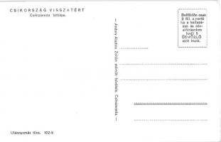 Csíkszereda, Miercurea Ciuc; Csíkország visszatért. Andory Aladics Zoltán mérnök felvétele
