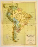 Dél-Amerika politikai térképe. Terv.: Kogutowicz Manó. 1:20000000, Magyar Földrajzi Intézet, 46,5×37 cm