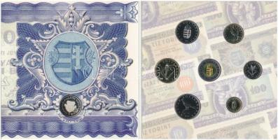 2006. 1Ft-100Ft (8xklf) forgalmi sor szettben, benne 1946-os 1Ft Ag "Hatvanéves a Forint" ...