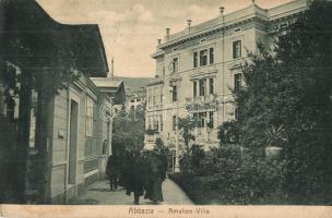 Abbazia, Opatija; Amalien villa. Markert & Sohn Kunstanstalt No. 1155. (EK)