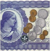 2006. 1Ft-100Ft (8xklf) forgalmi sor szettben, benne 1946-os 1Ft Ag "Hatvanéves a Forint" ...