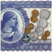 2006. 1Ft-100Ft (8xklf) forgalmi sor szettben, benne 1946-os 1Ft Ag "Hatvanéves a Forint" ...