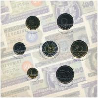 2006. 1Ft-100Ft (8xklf) forgalmi sor szettben, benne 1946-os 1Ft Ag "Hatvanéves a Forint" ...