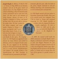 2009. 5Ft-200Ft "Haydn" (7xklf) forgalmi érme sor, benne "Joseph Haydn" Ag emlék...