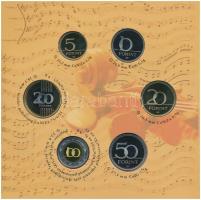 2009. 5Ft-200Ft "Haydn" (7xklf) forgalmi érme sor, benne "Joseph Haydn" Ag emlék...
