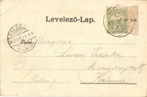 1902 Pécs, Indóház, vasútállomás, lovaskocsik. Kiadja Blancz József (EK)