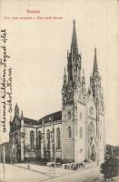 Versec, Werschetz, Vrsac; Római katolikus templom. Kiadja Kirchner J. E. özvegye / Röm. kath. Kirche / Catholic church (EK)
