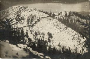 ~1917 Litzmann-kúp és Magyaros-tető télen. A 10. ezred harcaiból / WWI K.u.k. military in the Transylvanian mountains. photo