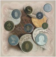 1998. 50f-200Ft (10xklf) forgalmi sor dísztokban + 1998. 100Ft alpakka "1848-1849. Szabadsághar...