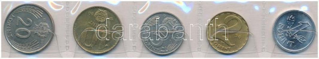 1990. 1Ft-20Ft (5xklf), kiadatlan forgalmi sor nem hivatalos tokban, "Magyar Köztársaság" ...