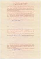 1991. Kárpótlási jegyről szóló utalvány 10.000Ft-os névértékben (3x) sorszámkövetők, "U" s...