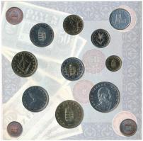 1997. 50f-200Ft (10xklf) forgalmi sor, benne 200Ft Ag "Deák", karton díszcsomagolásban T:B...