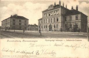 1905 Szombathely, Gyalogsági laktanya. Knebel Jenő cs. és kir. udvari fényképész (EK)