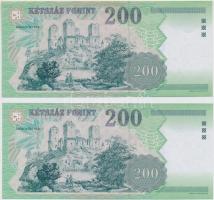 2003. 200Ft "FB" (2x) T:I