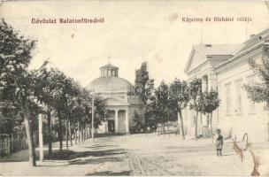 Balatonfüred, Kápolna és Blaháné villa. Koller Károly utóda kiadása (EK)