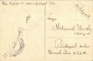 Belauscht! / Dutch mariner boys with girl. W.S.S.B. No. 5513. s: E. Frank + K.u.K. Marinefeldpostamt...