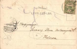 1904 Csobánka, látkép, templom (EK)