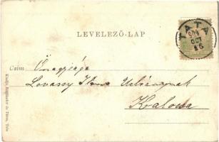 1904 Tata, Tata-Tóváros; Vár és bástya részlet. Kiadja Engländer és Társa (EK)