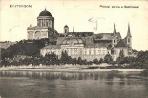 Esztergom, Prímási palota a Bazilikával. W. L. Bp. 3565. (EK)
