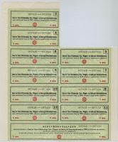 Budapest 1923. "Ganz és Társa-Danubius Gép-, Waggon- és Hajó-Gyár Részvénytársaság" öt dar...