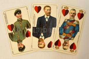 32 lapos osztrák katonai repülős I világháborús játékkártya pakli facsimile kiadás. Nagyon szép álla...