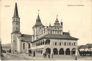 Lőcse, Levoca; Templom és városháza / church and town hall (EK)