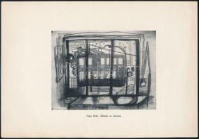 18 művész 48 rajz. Budapest, 1942, Unitas. Kiadói papírmappa (sérült). A fedelet Sugár István tervez...