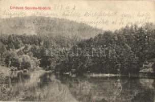 Szováta-fürdő, Baile Sovata; Medve tó. Kiadja Erdélyi Simon / Lacul Ursu / lake