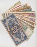 16db-os vegyes magyar korona, pengő, milpengő, adópengő és forint bankjegy tétel T:II-III