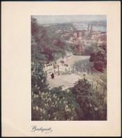 cca 1942 Budapest 14 képet tartalmazó mappa a fő látványosságokról. 23x20 cm