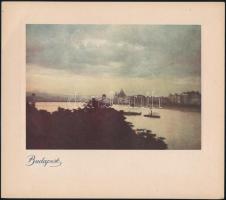 cca 1942 Budapest 14 képet tartalmazó mappa a fő látványosságokról. 23x20 cm