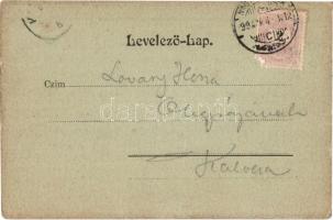 1899 Nagykikinda, Kikinda; Ferenc József tér, Richtman C. Samu, Wolf R. üzlete, Takarékpénztár, Törv...