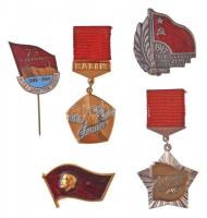 Szovjetunió 5db-os vegyes jelvény és kitüntetés tétel T:1-,2 Soviet Union 5pcs of various badges and decorations C:AU,XF