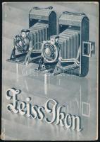 cca 1930 Zeiss Ikon képes katalógus 80p. + Praktica IV, Praktisix, Penti reklám nyomtatványok