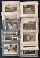 cca 1900-1910 Côte dAzur városainak fotói, Menton, Monaco, Nizza, és Genova, 31 db, fotók kartonon, 8x11 cm