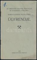 1907 Az Országos Magyar Bányászati és Kohászati Egyesület Borsod-Gömöri Osztályának ügyrendje, 16p.