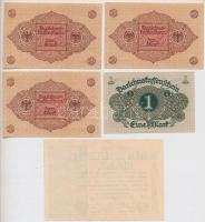 Németország / Weimari Köztársaság / Német Harmadik Birodalom 9db-os bankjegy tétel, közte 1920. 2M (...