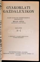 Gyakorlati gazdalexikon I-II. kötet. Szerk.: Mille Géza. Bp.,[1927],Sylvester-Nyomda, VII+1-587+5+XV...