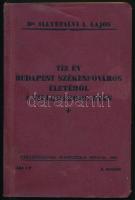 Budapest Székesfőváros statisztikai zsebkönyve. XIV. évf. 1929. Szerk.: Dr. Illyefalvi I. Lajos. Bp....