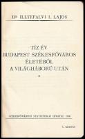 Budapest Székesfőváros statisztikai zsebkönyve. XIV. évf. 1929. Szerk.: Dr. Illyefalvi I. Lajos. Bp....