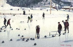 Curling, winter sport. Wehrli A.-G. Kilchberg Zürich